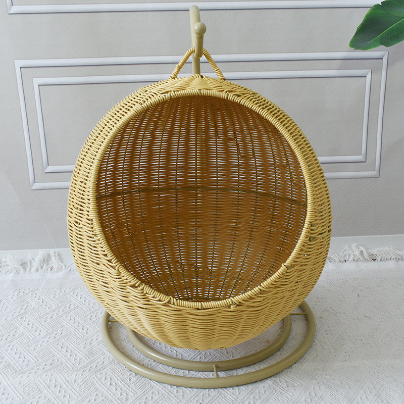 Hängender Rattan-Schaukelstuhl Karnz