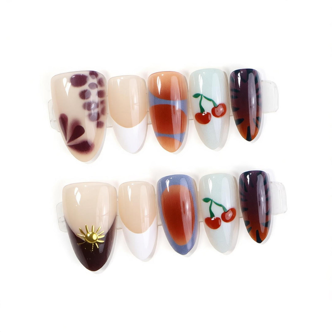 Künstlerisches Acrylnageldesign Karnz