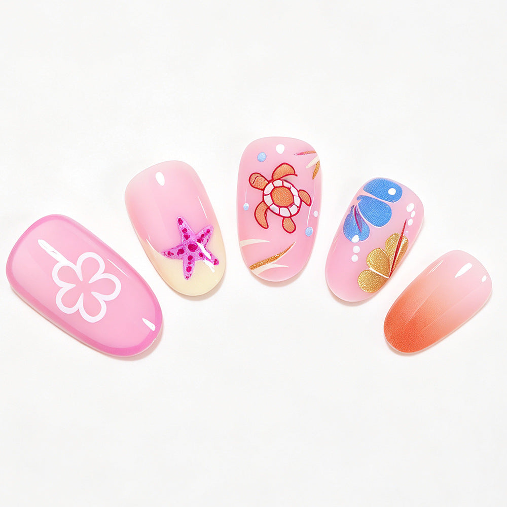 Verspieltes Ozean Tier Nagelkunst Set Karnz