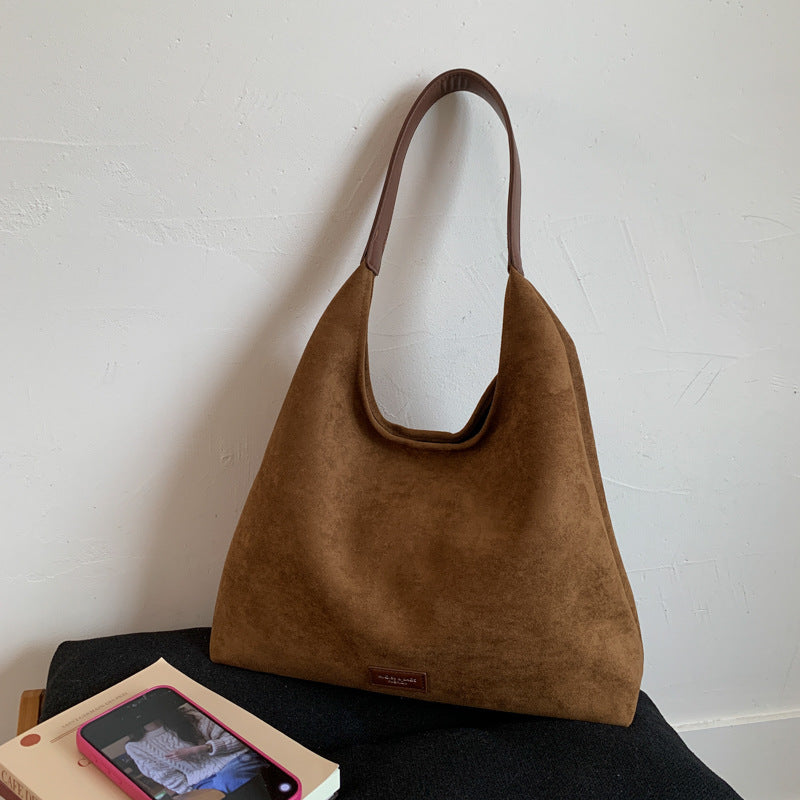 Premium Wildleder Slouchy Tote Bag Karnz