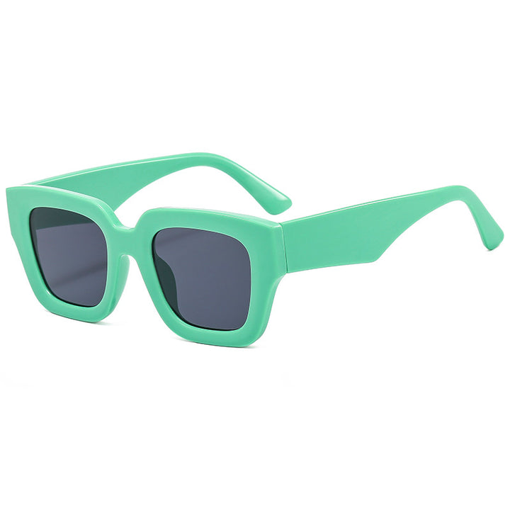 Damen Modische quadratische Sonnenbrille mit innovativem Design Karnz