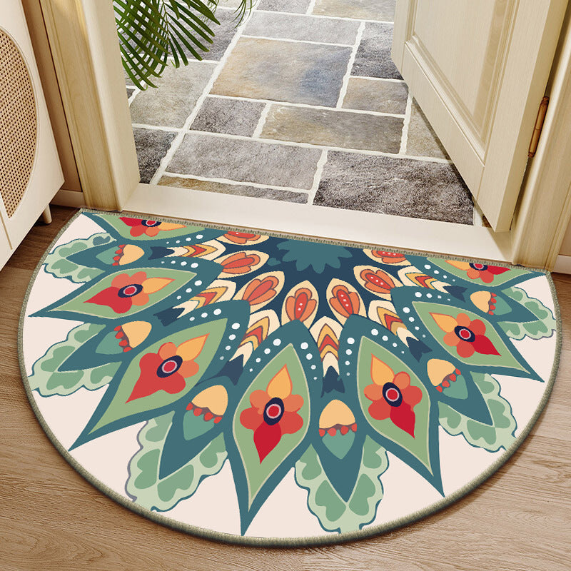 Elegante runde Blumendesign-Innenmatte Karnz