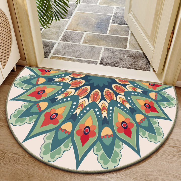 Elegante runde Blumendesign-Innenmatte Karnz