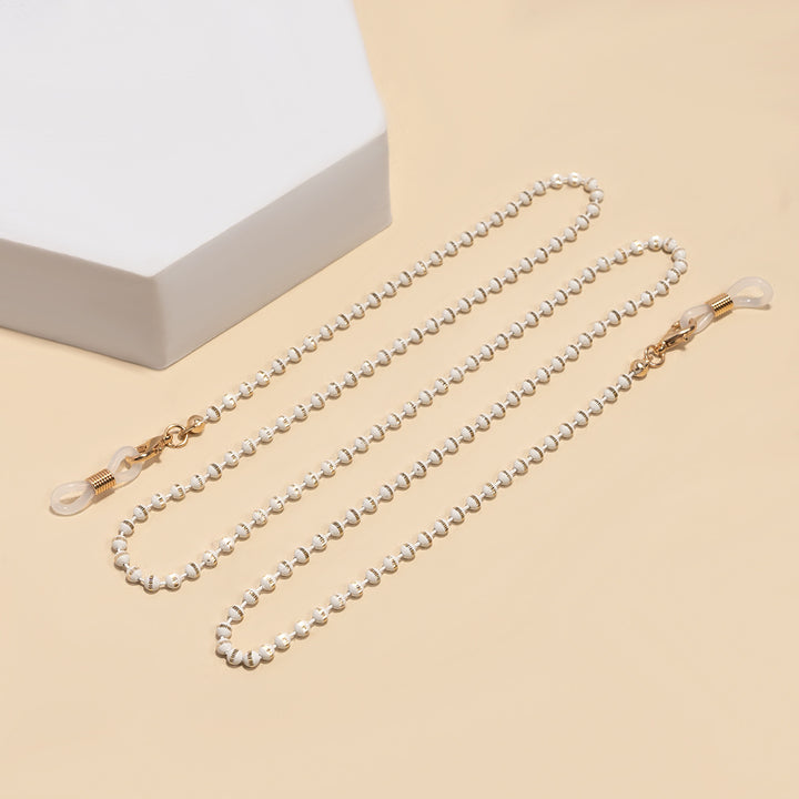 Elegante Perlen Brillenhalter Kette Karnz