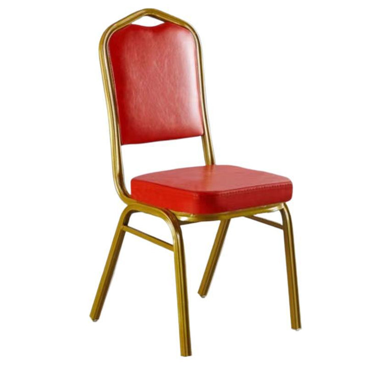 Eleganter gepolsterter Essstuhl mit goldenen Rahmen Karnz