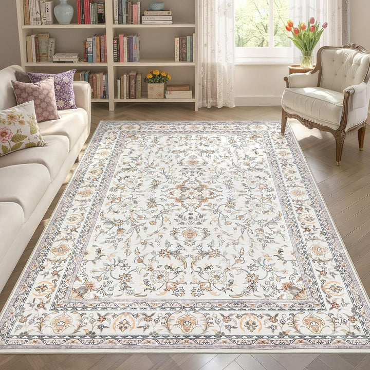 Vintage-inspirierter floraler Teppich