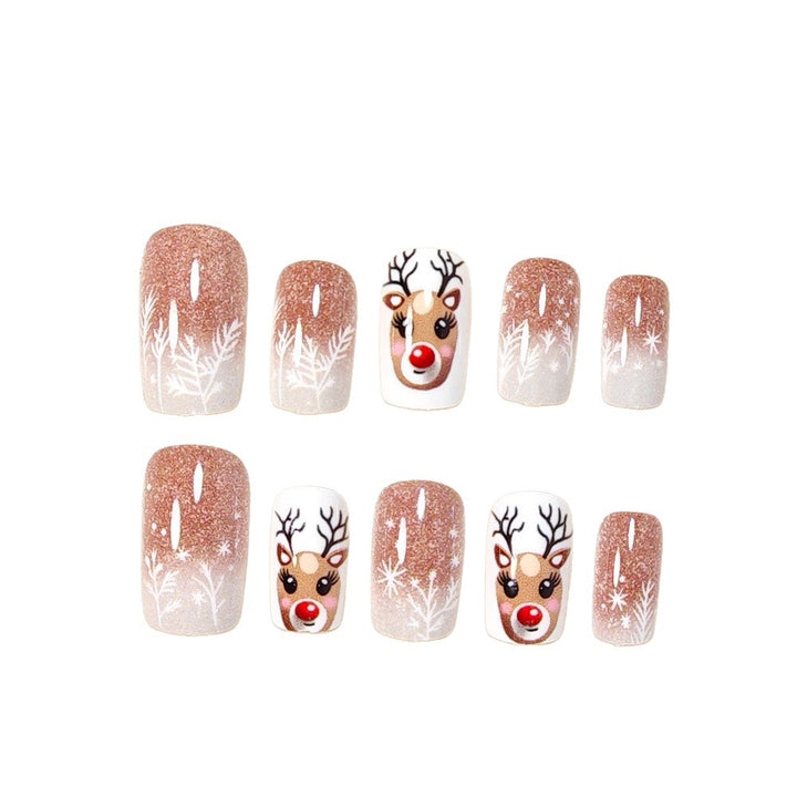 Festlich Thema Press-On Nagelkunst Karnz