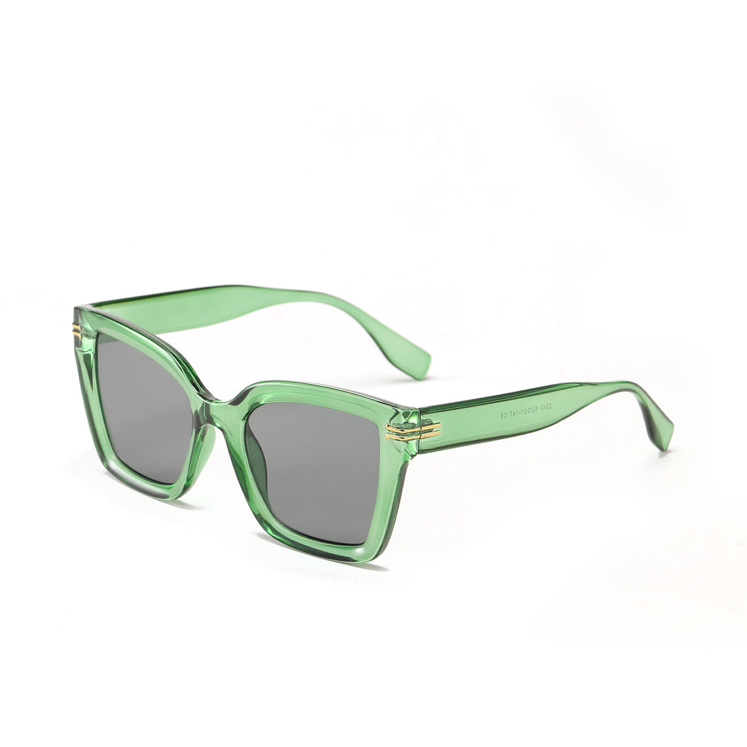 Damen trendige quadratische Sonnenbrille mit elegantem Gestell Karnz