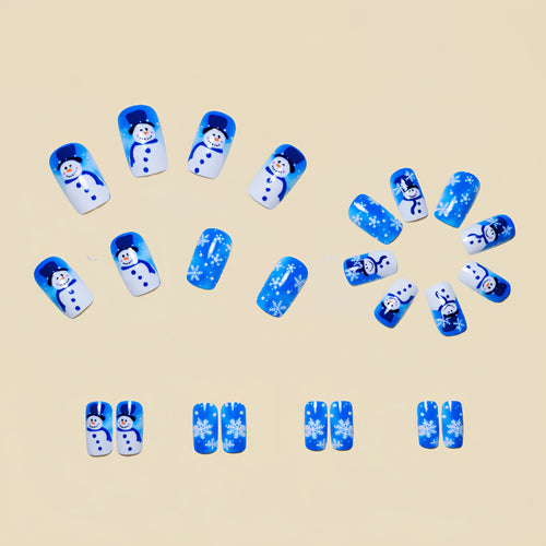 Festliche Winter-Themen Nail Art Karnz