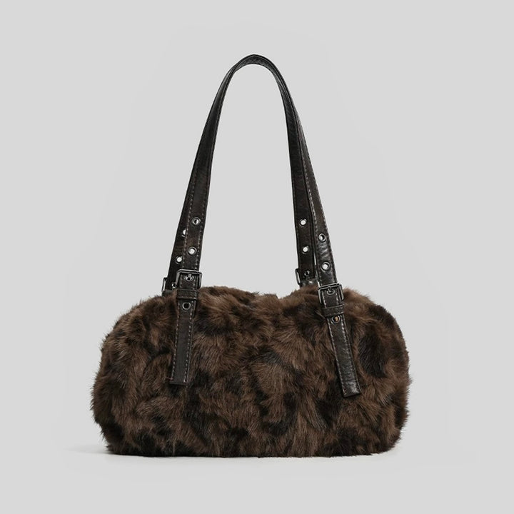 Luxuriöse Kunstpelz Handtasche
