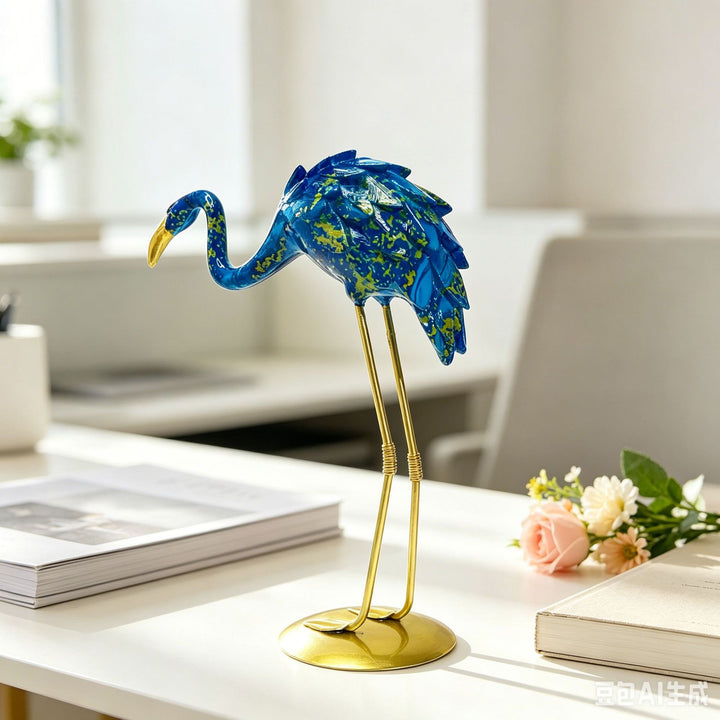 Dekorative Flamingo Skulptur Karnz