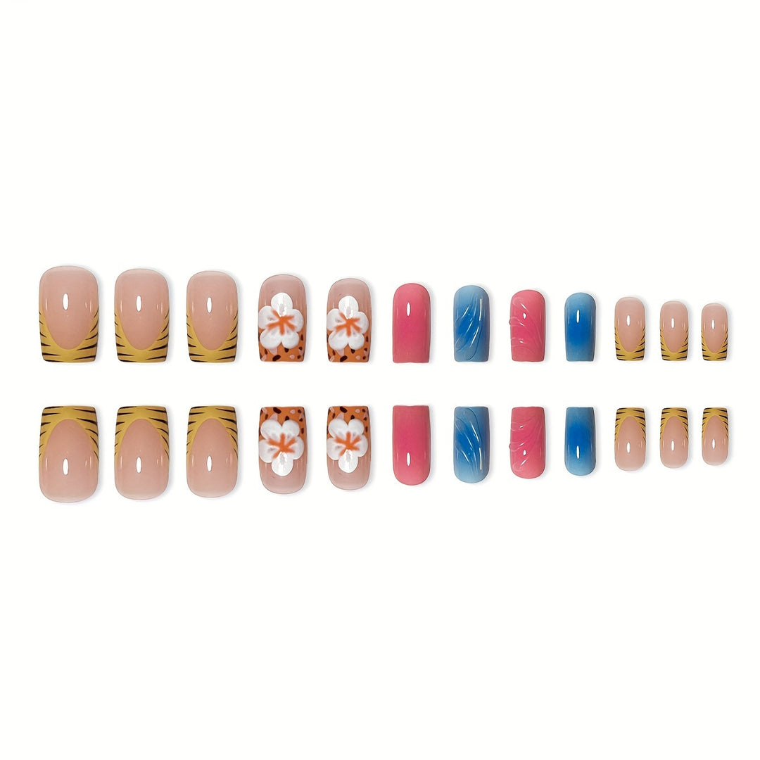 Künstlerisches Acrylnagelkunstdesign Karnz