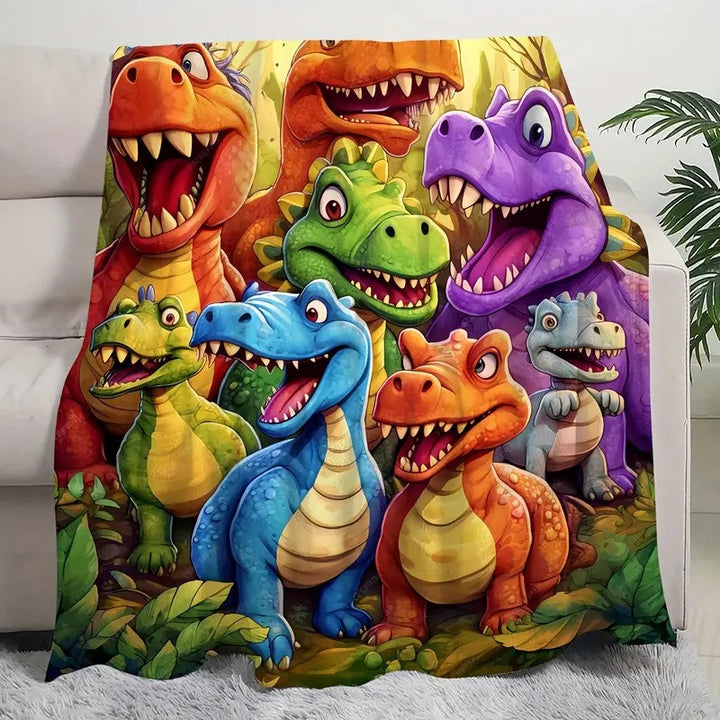 Cartoon Dinosaur Themed Wandteppich