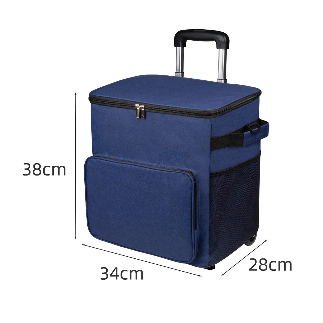 Unisex Kühlbox mit Trolley und vielseitigen Aufbewahrungsmöglichkeiten Karnz