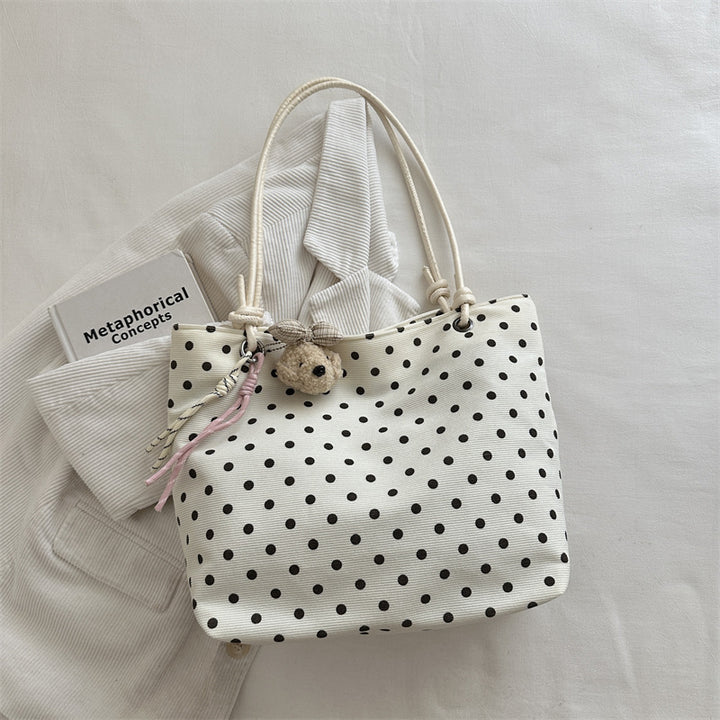 Verspielte Polka-Dot-Stofftasche