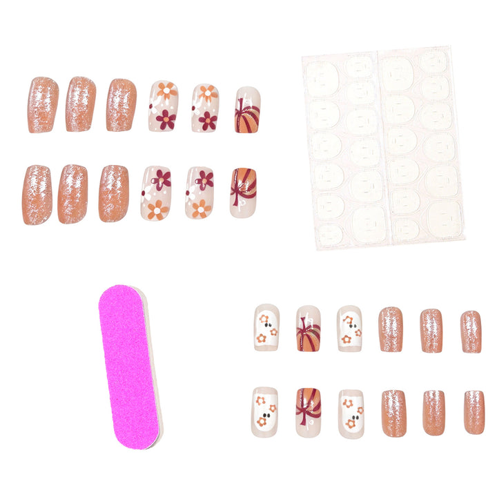 Festliches herbstliches Nagelkunst-Set Karnz