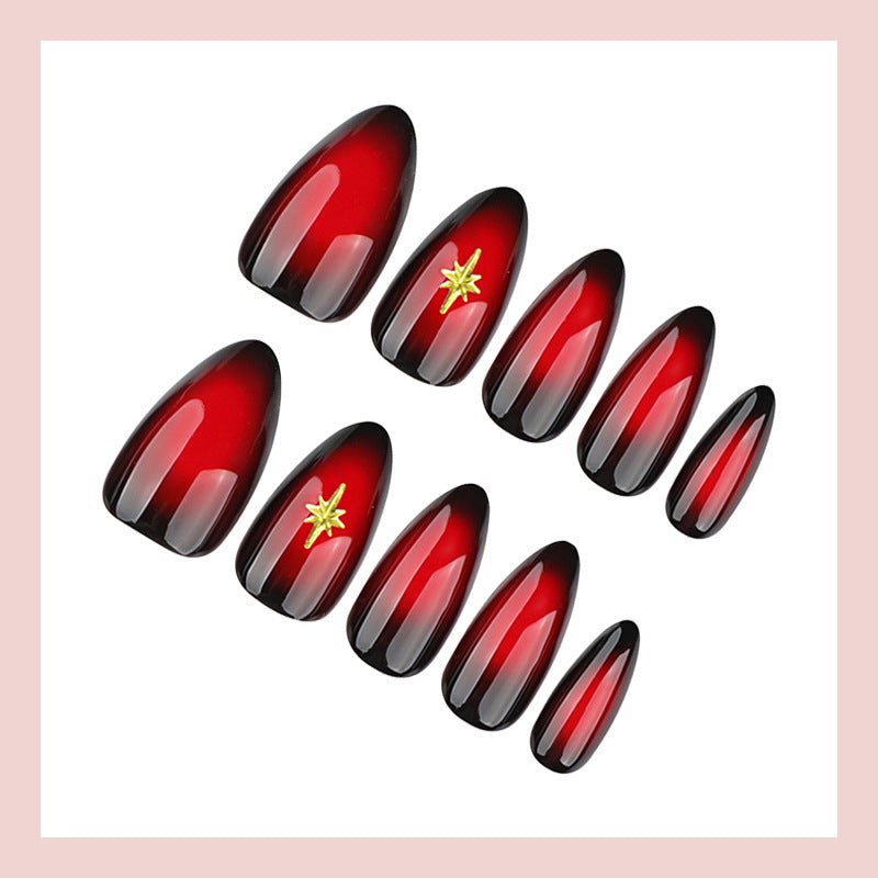 Kunstnagelset mit elegantem Farbverlauf und Glitzerdetails Karnz