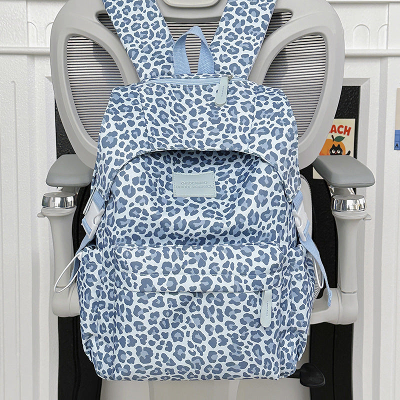 Verspielter Leopardenmuster Schulrucksack Karnz