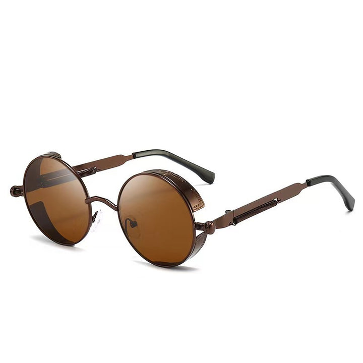 Retro-Runde-Fassung-Sonnenbrille Karnz