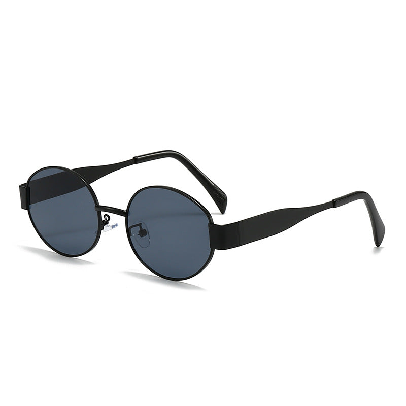 Damen modische ovale Sonnenbrille mit einzigartigem Rahmen Karnz