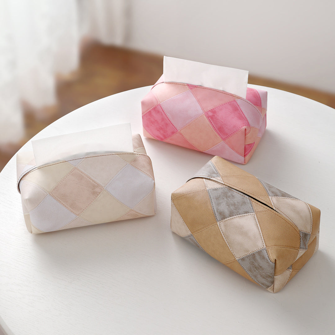 Chic Patchrk Gewebe Box Abdeckung