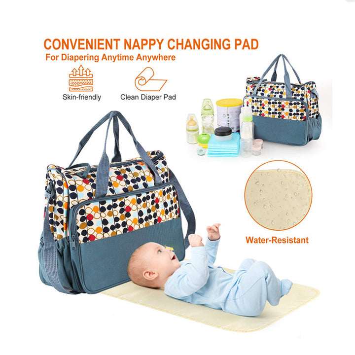 Multifunktionale Wickeltasche mit Wickelmatte Karnz