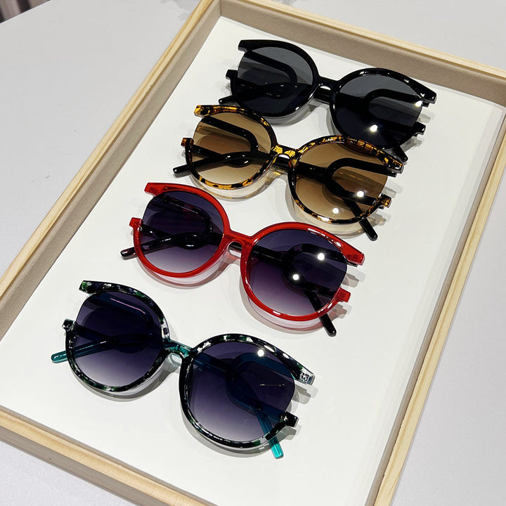 Avant-Garde Zirkuläre Rahmen Sonnenbrille Karnz