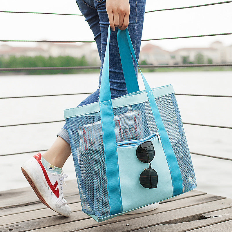 Vielseitige Mesh Strandtasche