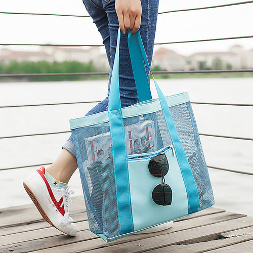 Vielseitige Mesh Strandtasche