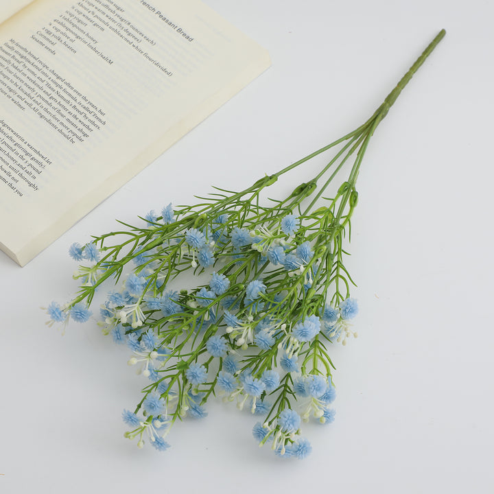 Dekorativer Kunstblütenzweig mit filigranen lila Blüten Karnz