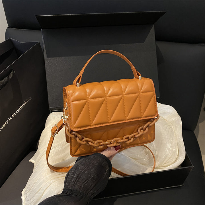 Gepolsterte Mini Satchel Handtasche Karnz