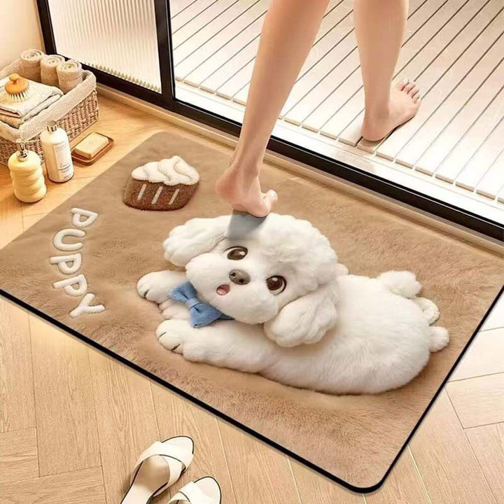 Süßes Hundedesign Badematte