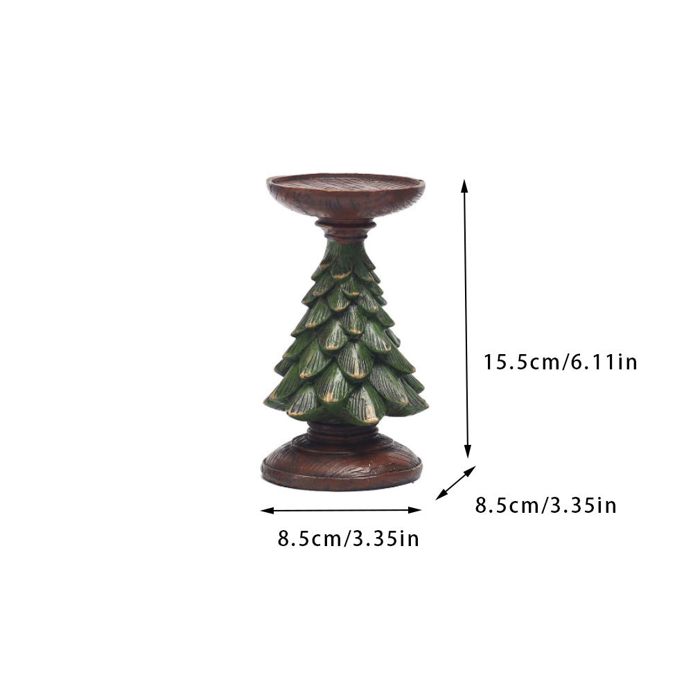 Dekorative Kerzenhalter mit Tannenbaum-Design Karnz