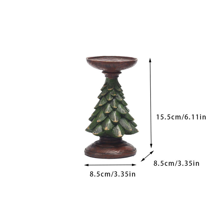 Dekorative Kerzenhalter mit Tannenbaum-Design Karnz
