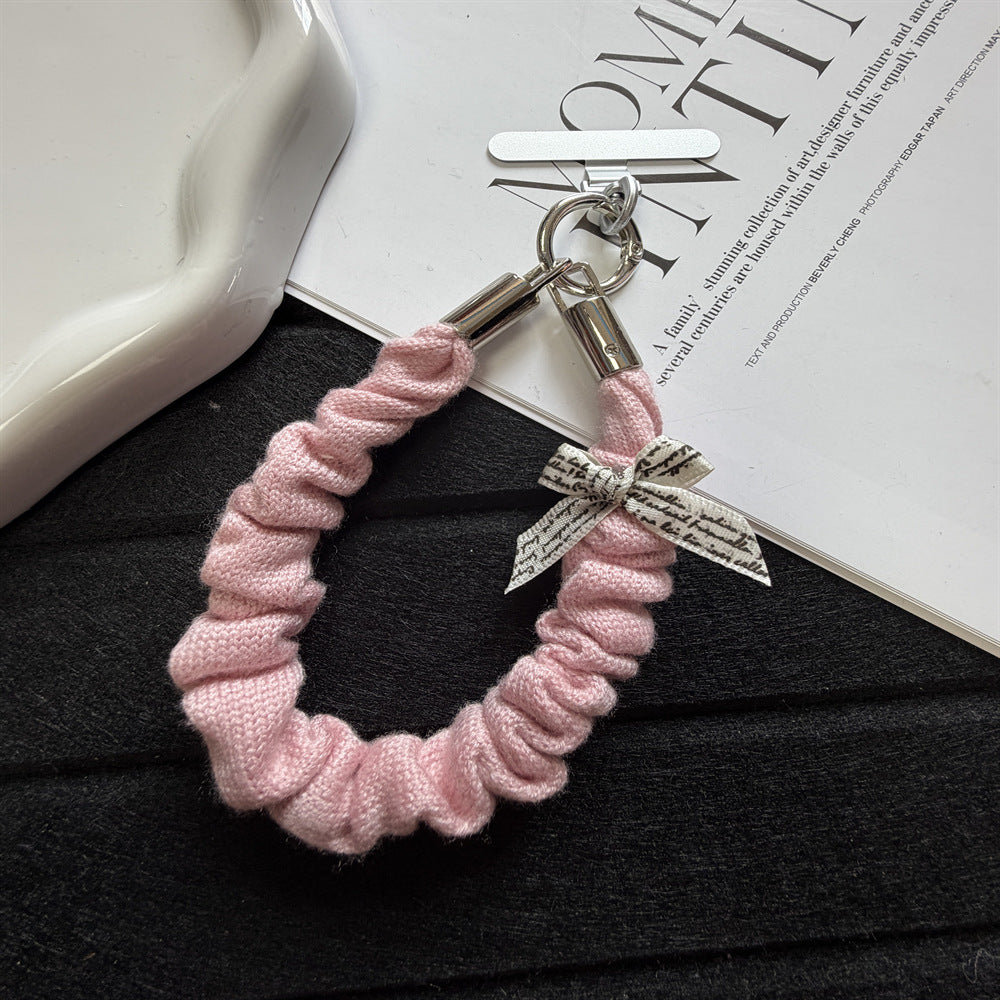 Dekorativer Scrunchie Schlüsselanhänger Halter Karnz