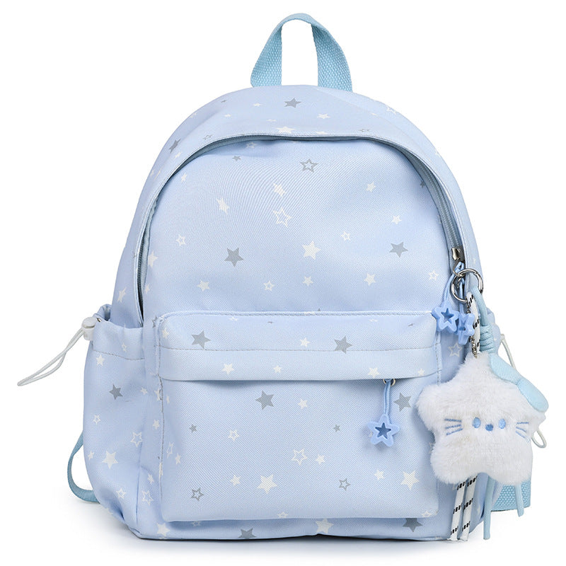 Sternmuster Plüsch Rucksack Karnz