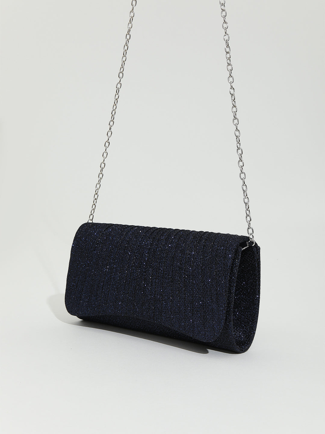 Schimmernde Abendkette Clutch