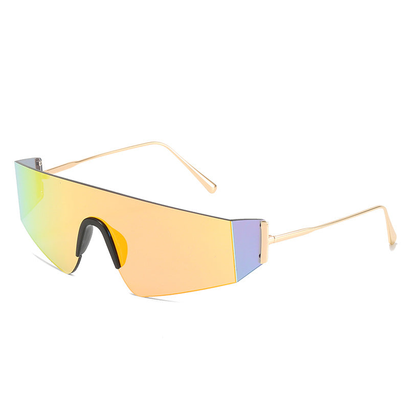 Damen futuristische Oversized-Sonnenbrille Karnz