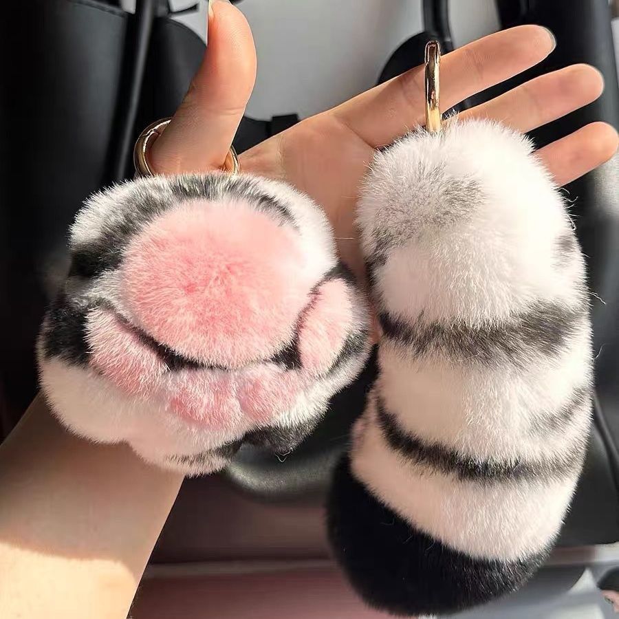 Plüsch-Tier-inspiriertes Schlüsselanhänger-Accessoire Karnz