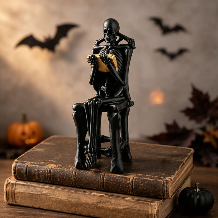 Künstlerische Skelettfigur Karnz