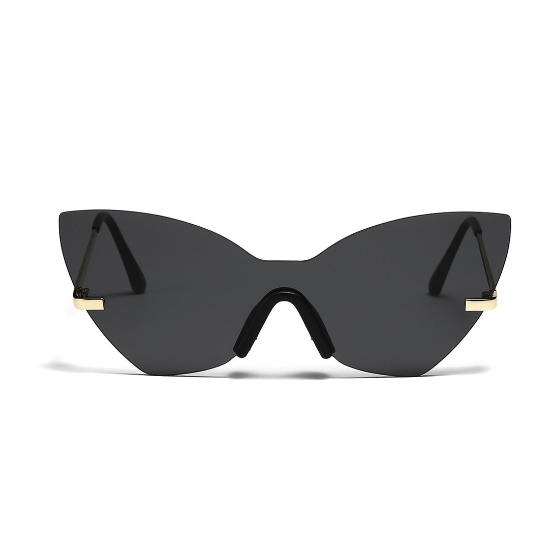 Damen extravagante Cat-Eye Sonnenbrille mit hochwertigem Metallrahmen Karnz