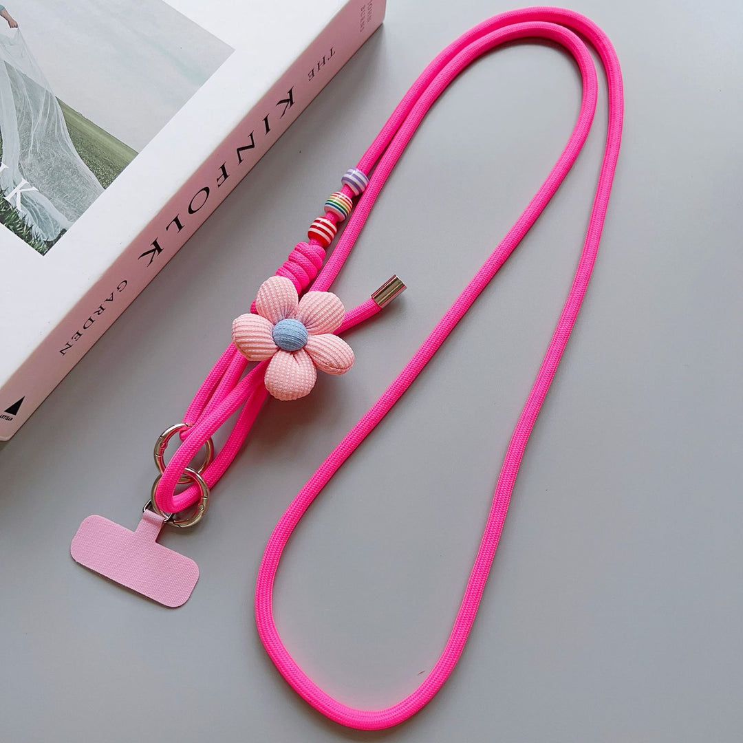Dekorativer Blumenanhänger Handy-Lanyard Karnz