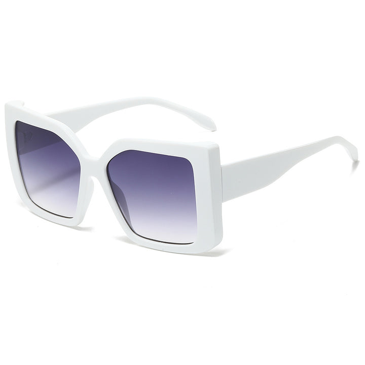 Übergroße geometrische quadratische Sonnenbrille Karnz