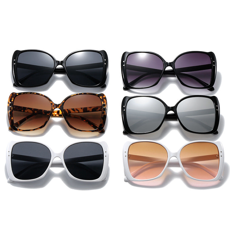Damen oversized Sonnenbrille mit braunem Farbverlauf Karnz