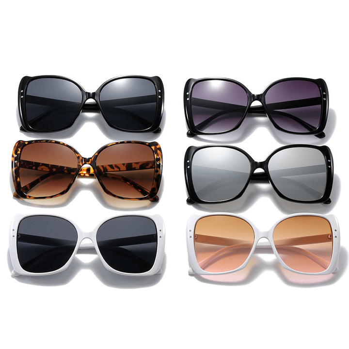 Damen oversized Sonnenbrille mit braunem Farbverlauf Karnz