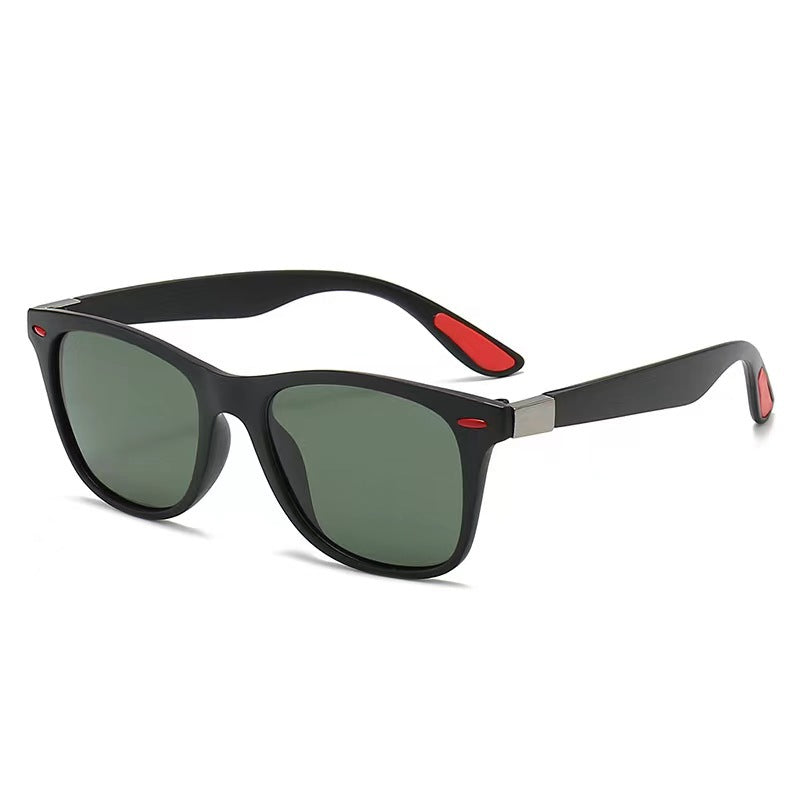Damen stilvolle Retro-Sonnenbrille mit robustem Gestell Karnz