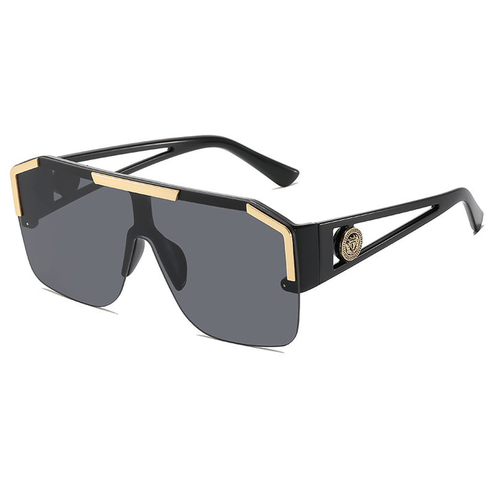 Übergroße geometrische Sonnenbrille Karnz