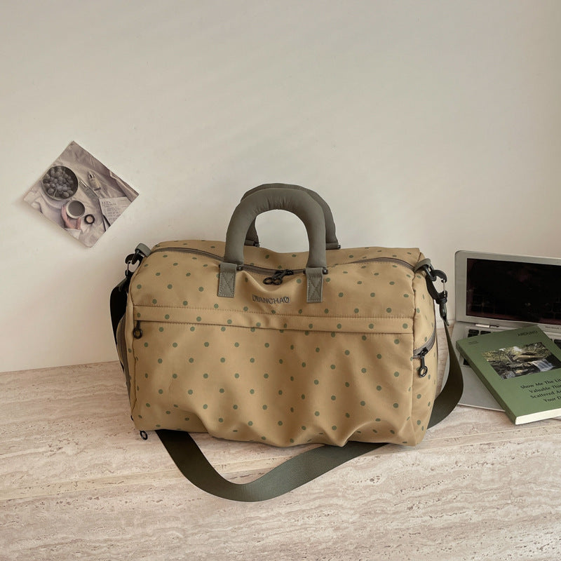 Stylische Punktedruck Reise-Duffel