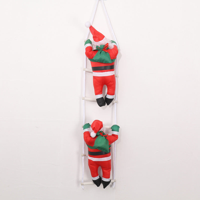 Dekorative Weihnachtsmann-Kletterfigur Karnz