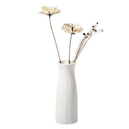 Elegante Texturierte Dekorative Blumenvase Karnz